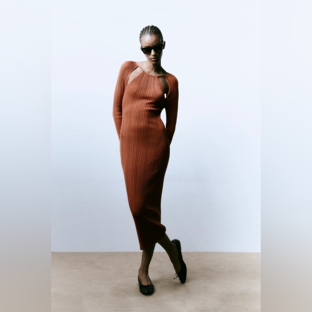 Zara Knit Dress - Picture 3 of 10